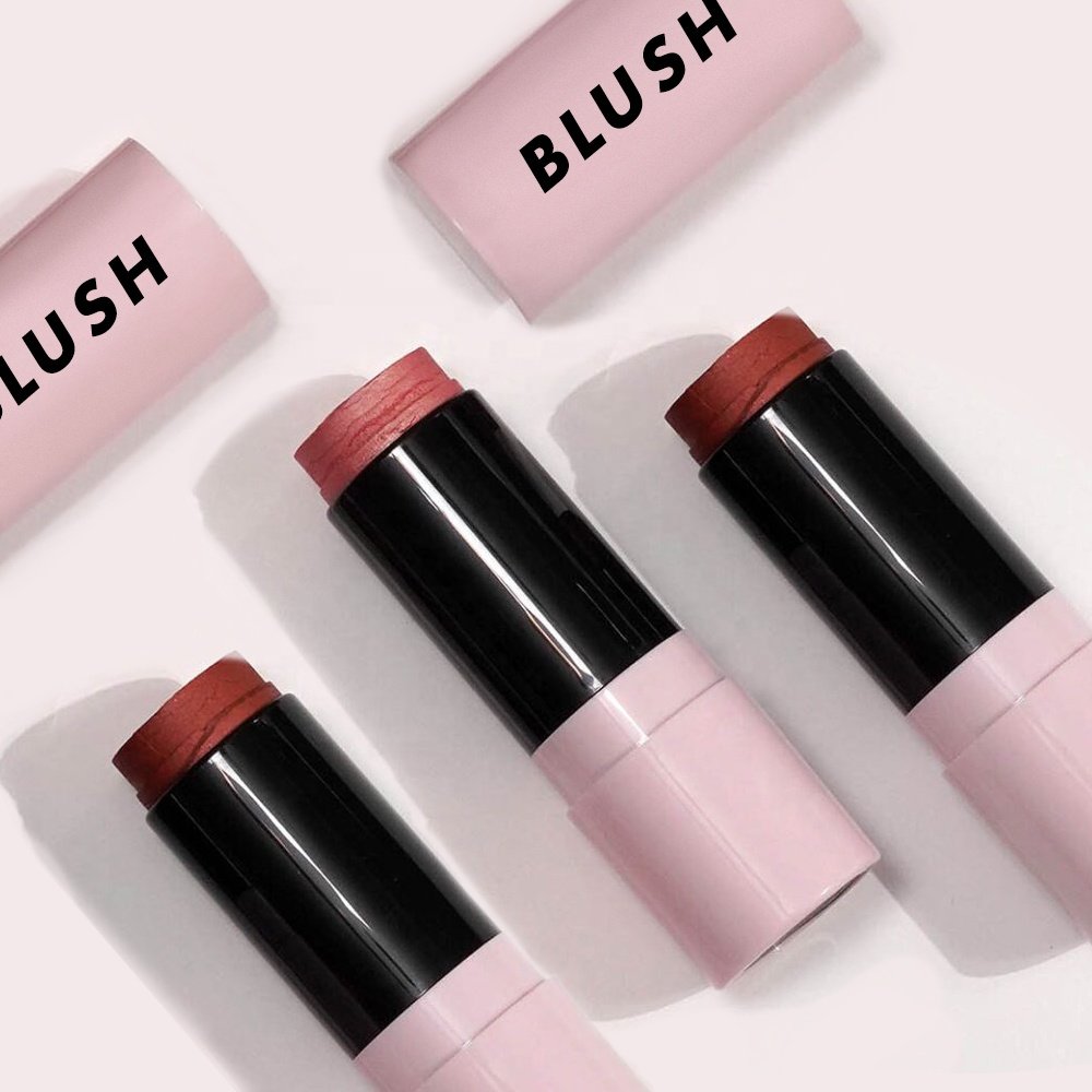 Wholesale Face Contour Blush and Lip Cheek Tint Makeup Creamy Highlighter Blusher Stick Custom Logo Pigmented Vegan Cream Blush