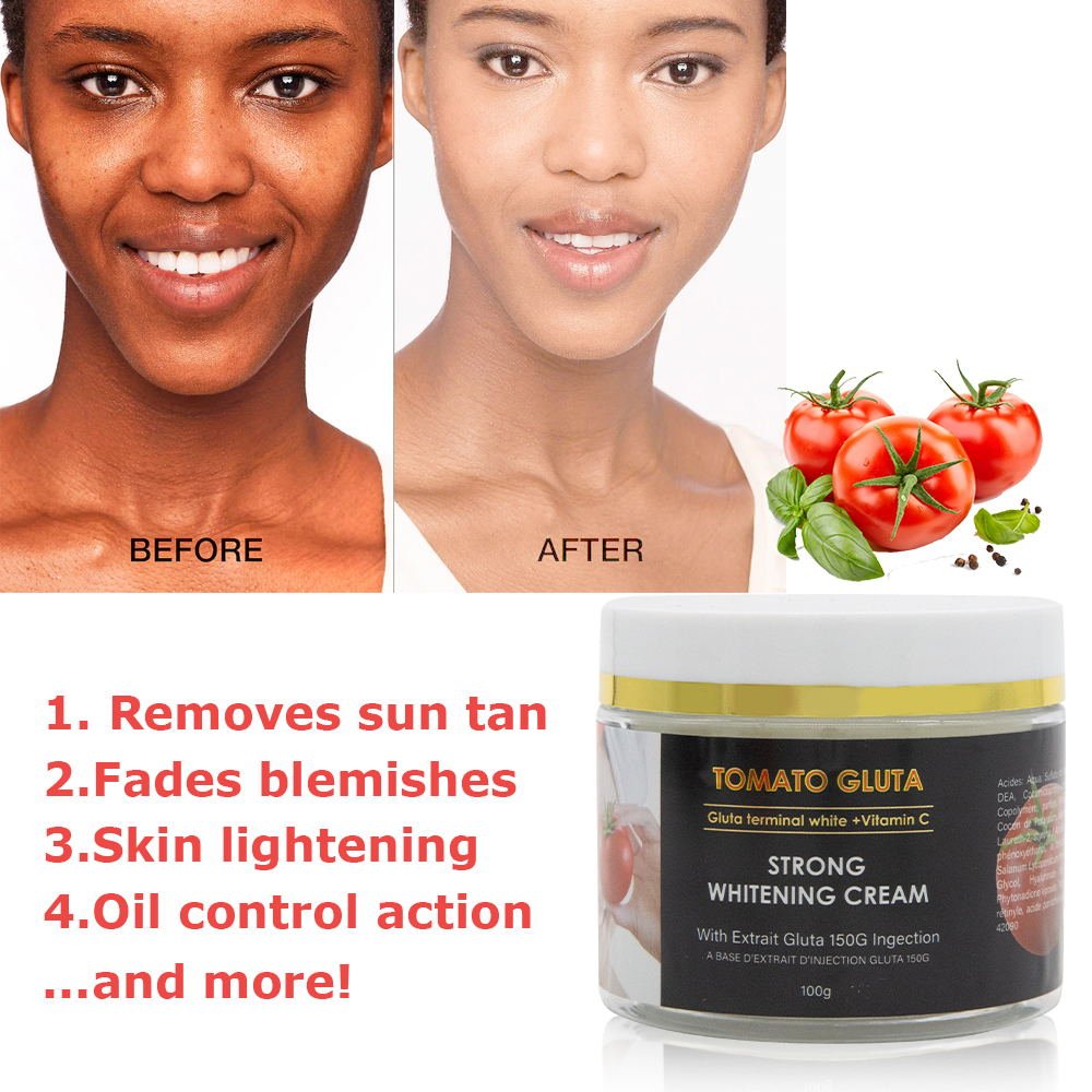 Factory Brightening Moisturizer Face Cream Tomato Gluta Whitening Cream For Face and Body Dark Spots Removal