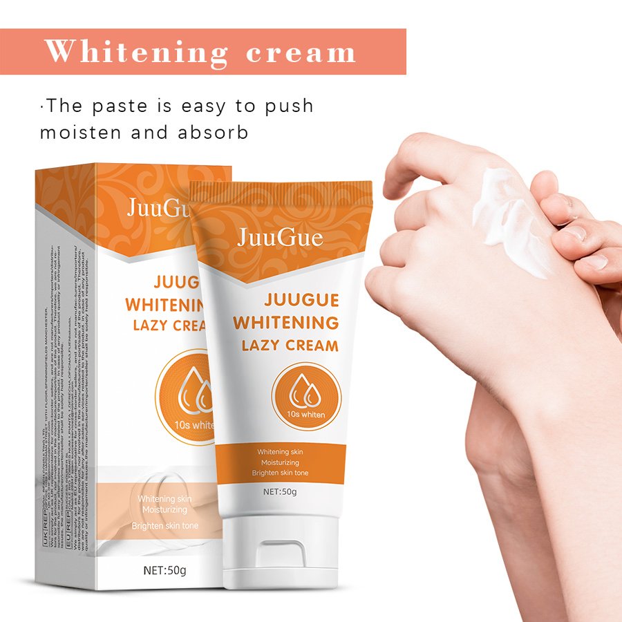 WHITENING LAZY CREAM 50g Lightening Brightening Skin Tone Moisturizing Refreshing Makeup Non-greasy Whitening Face Cream