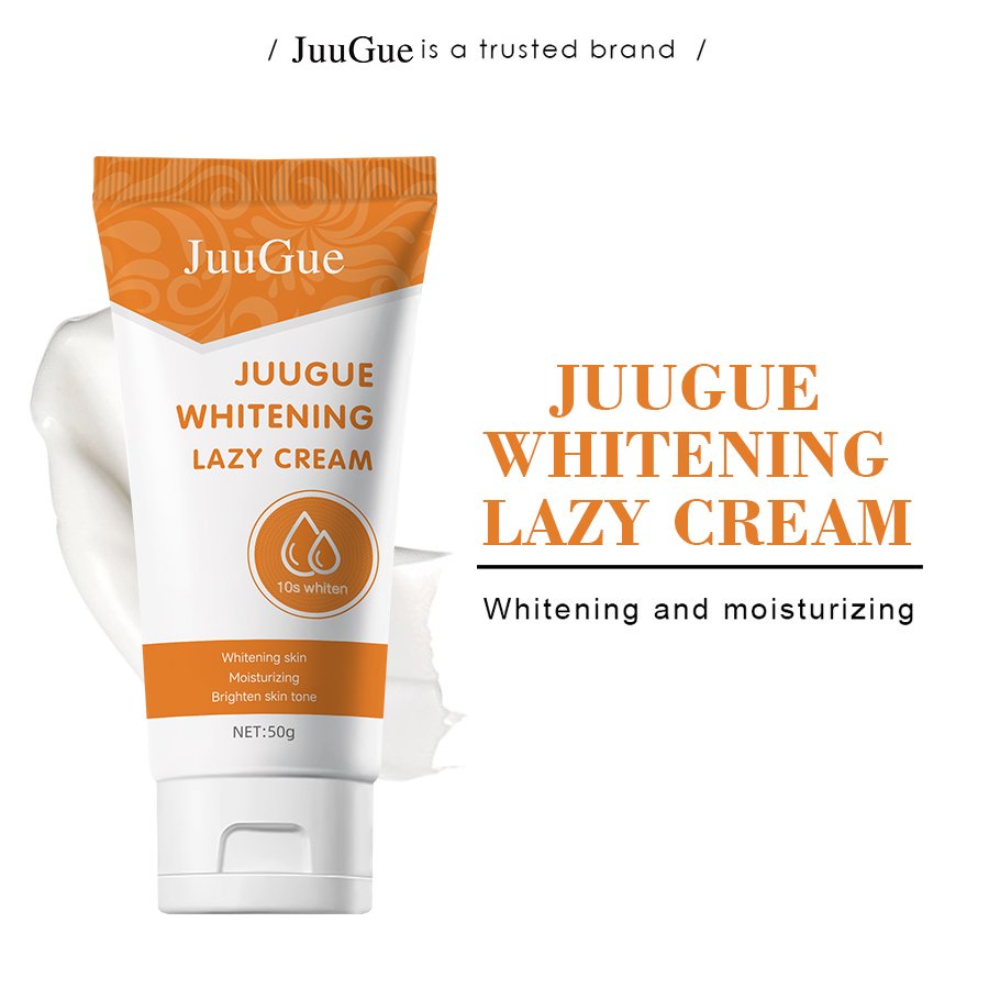 WHITENING LAZY CREAM 50g Lightening Brightening Skin Tone Moisturizing Refreshing Makeup Non-greasy Whitening Face Cream