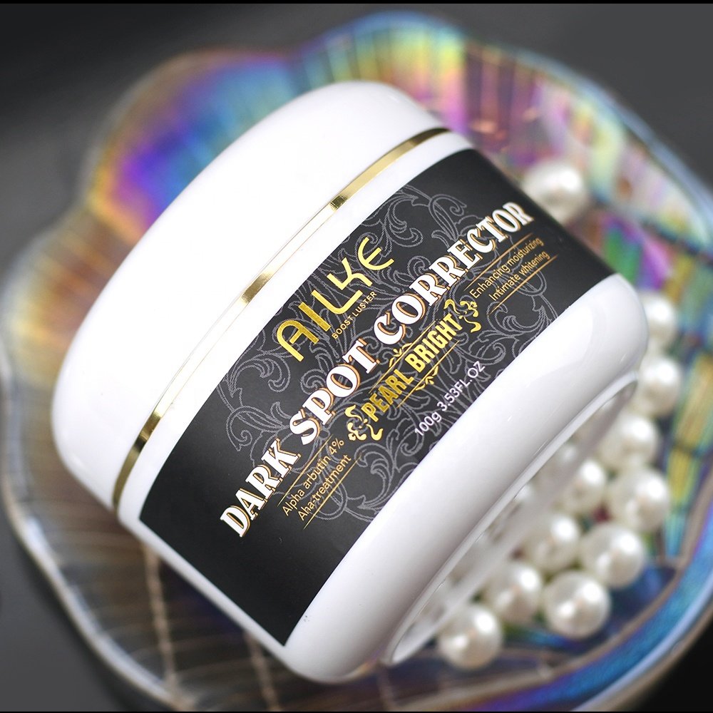 Private Label AILKE Apha Arbutin 4% Pearl Bright 7 Days Dark Spot Corrector Face Stronger Skin Whitening Cream