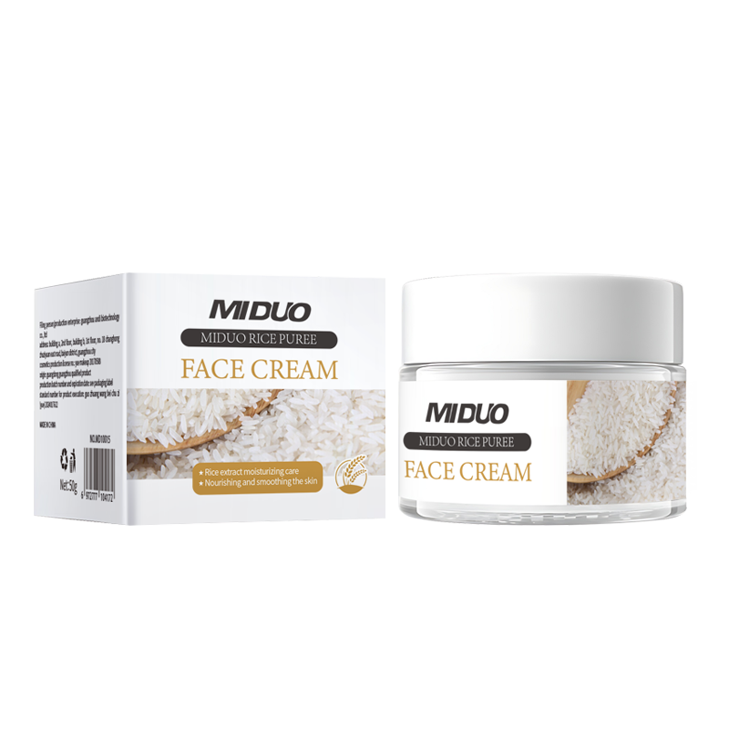 OEM Factory 50G Top Selling Moisturizing Rice Anti Age Wrinkle Organic Vitamin C Natural Organic The Cream Face Cream