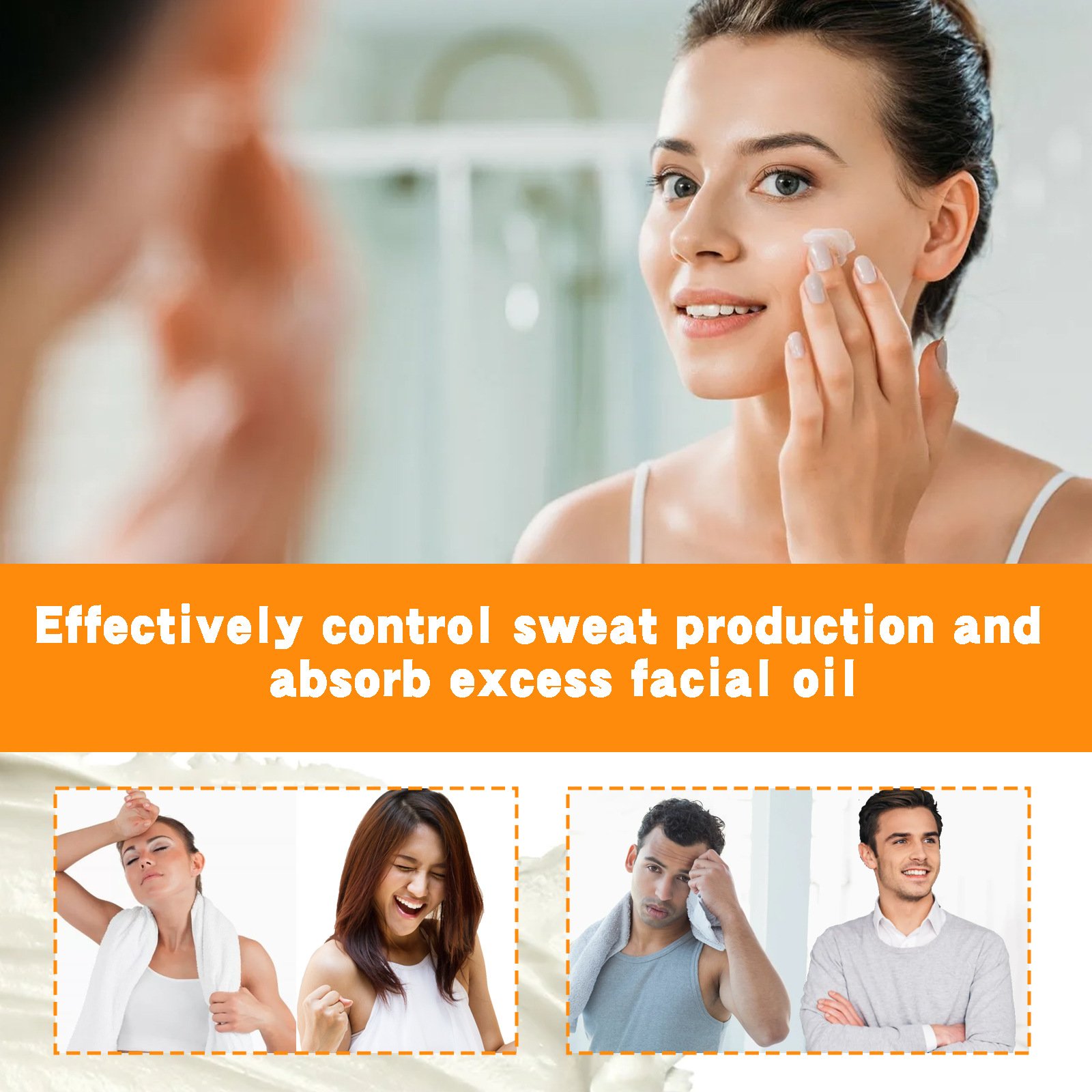 Wholesale Long-Lasting Face Cream Oil Control Sweat Defense Fade-Resistant Makeup Easy Application Glycerin-Based Sweat