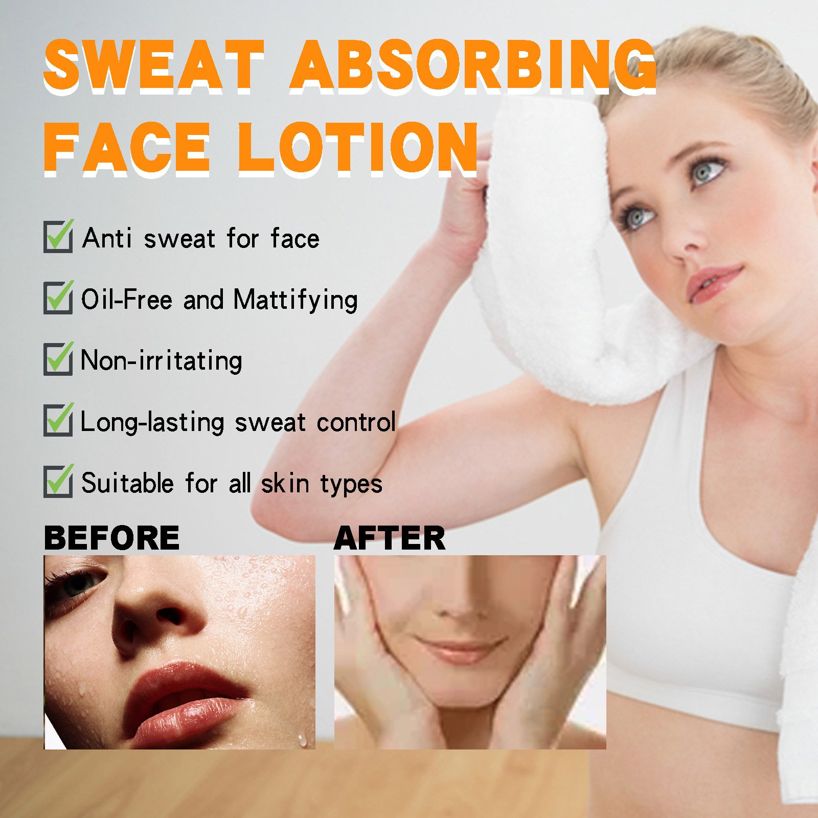 Wholesale Long-Lasting Face Cream Oil Control Sweat Defense Fade-Resistant Makeup Easy Application Glycerin-Based Sweat