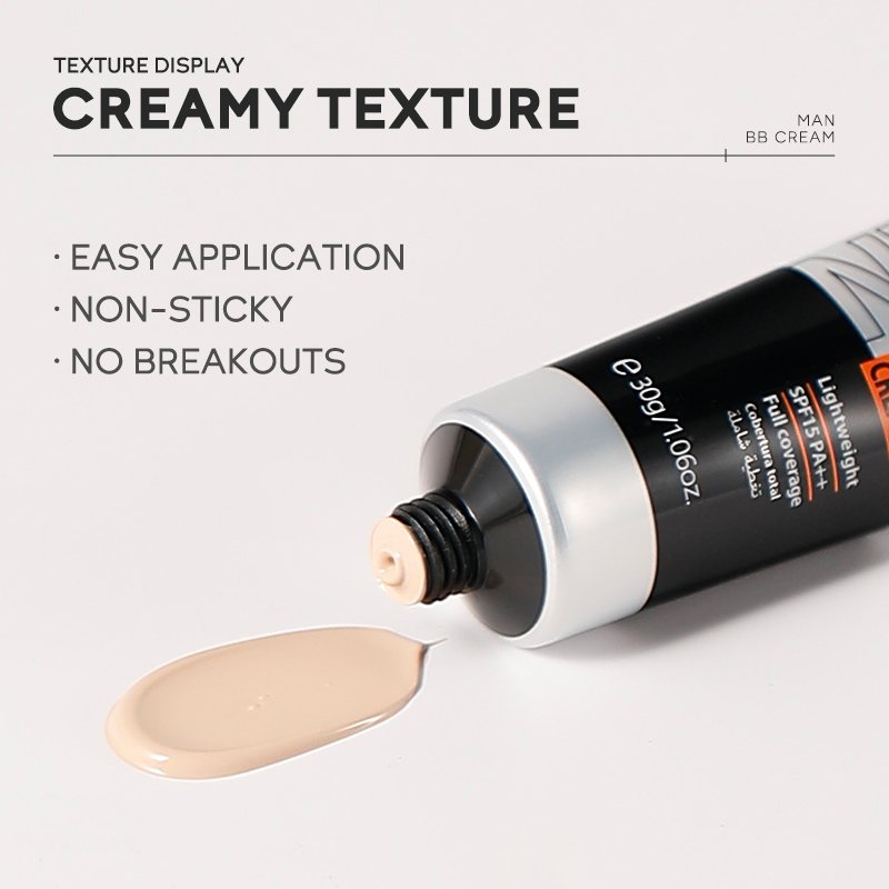 Skin Care Face Liquid Foundation Moisturizing Tone-up Cream Waterproof Concealer Base Makeup BB Cream For Men