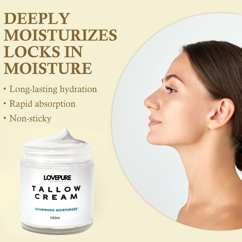Private label skin care beauty Natural Tallow Cream Organic Nourishing Hydrating Moisturizer for face and body