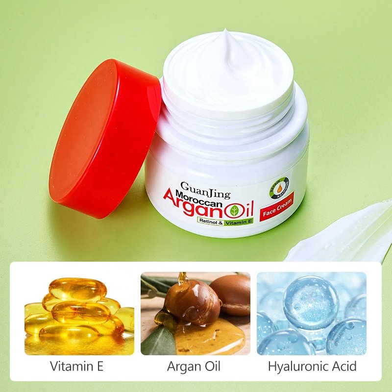 Morocco argan oil amino acids vitamin E face cream skin whitening cream for dark black skin