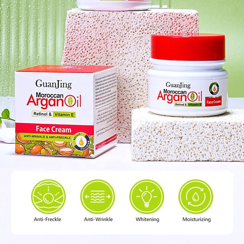 Morocco argan oil amino acids vitamin E face cream skin whitening cream for dark black skin