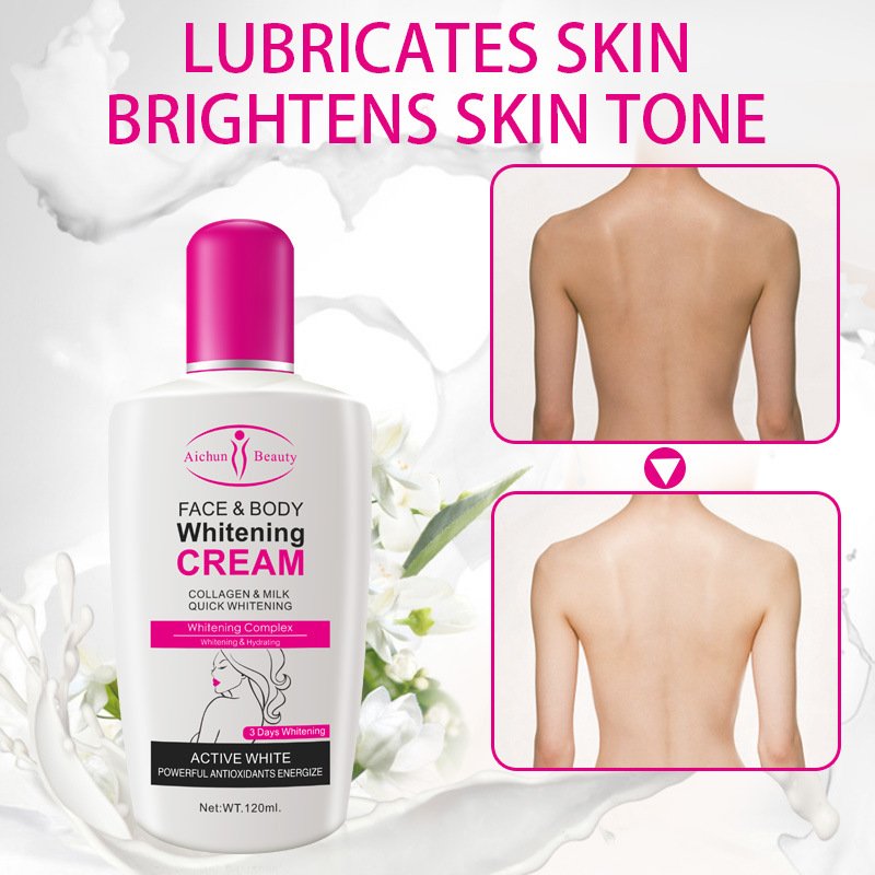 Whitening Body Lotion Hot Sale Milk 3 Days Whitening Body Lotion Brightening Moisturizing Face and Body Cream Ready to Ship