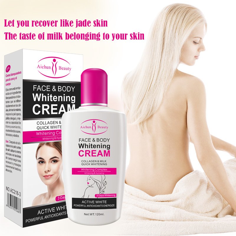 Whitening Body Lotion Hot Sale Milk 3 Days Whitening Body Lotion Brightening Moisturizing Face and Body Cream Ready to Ship