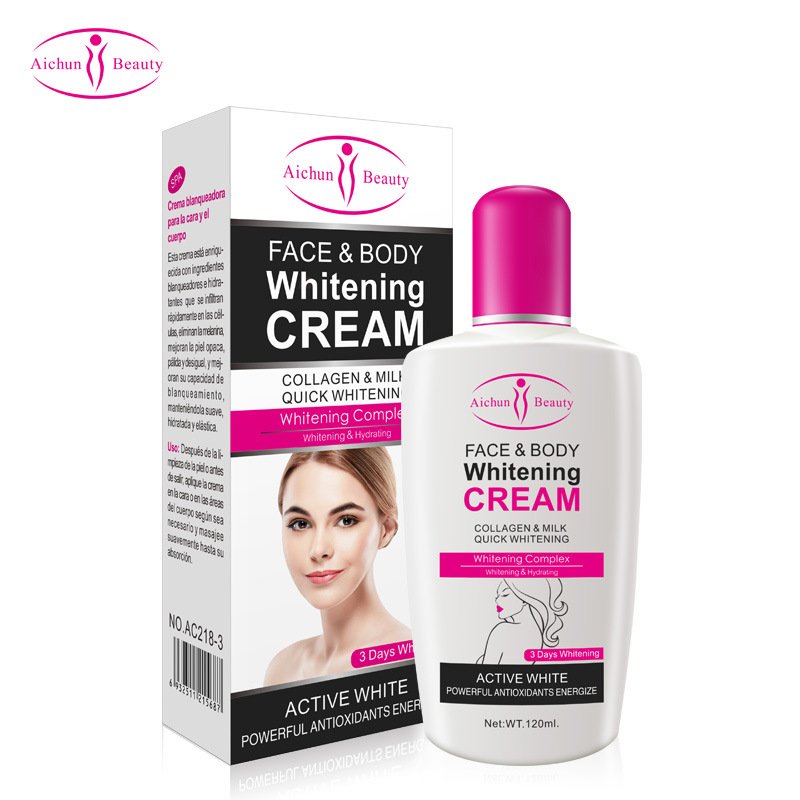 Whitening Body Lotion Hot Sale Milk 3 Days Whitening Body Lotion Brightening Moisturizing Face and Body Cream Ready to Ship