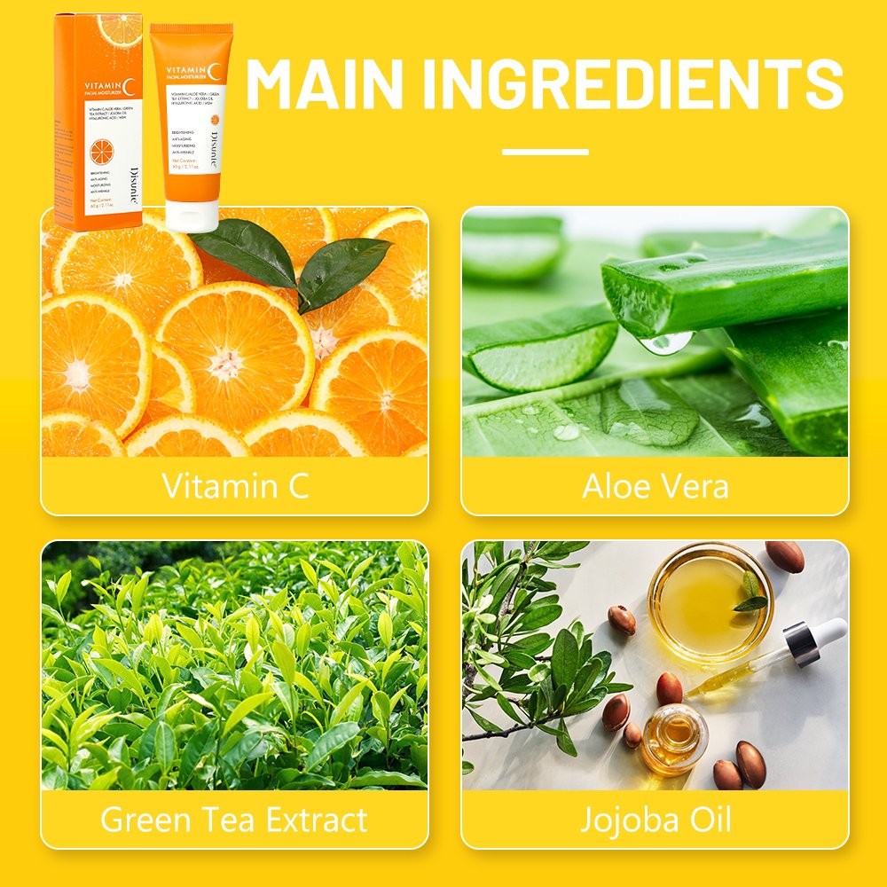 Vitamin C Facial Moisturizer Cream Dry Skin Moisturizers Whitening Antiaging Face Cream Products For Dry Sensitive Skin