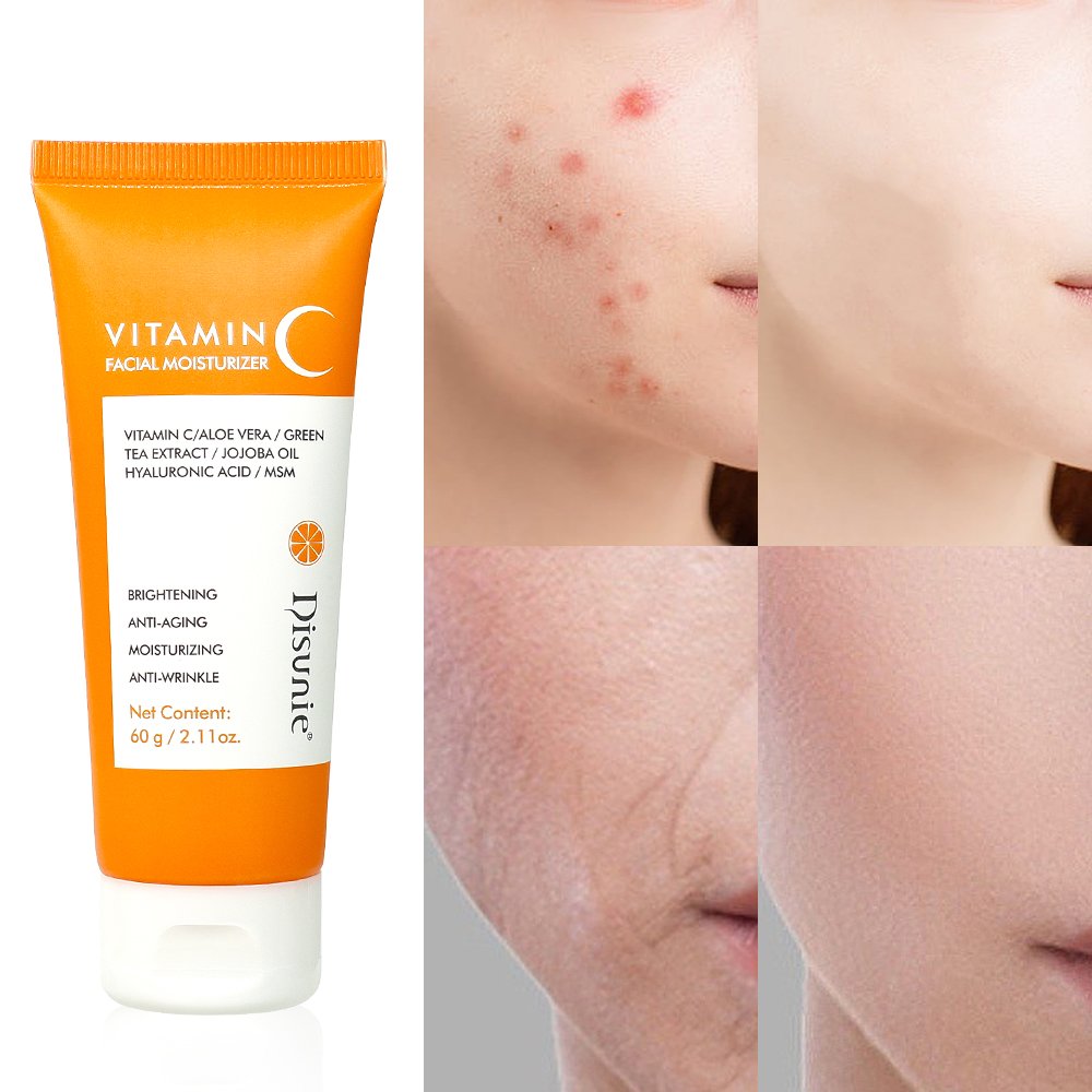 Vitamin C Facial Moisturizer Cream Dry Skin Moisturizers Whitening Antiaging Face Cream Products For Dry Sensitive Skin