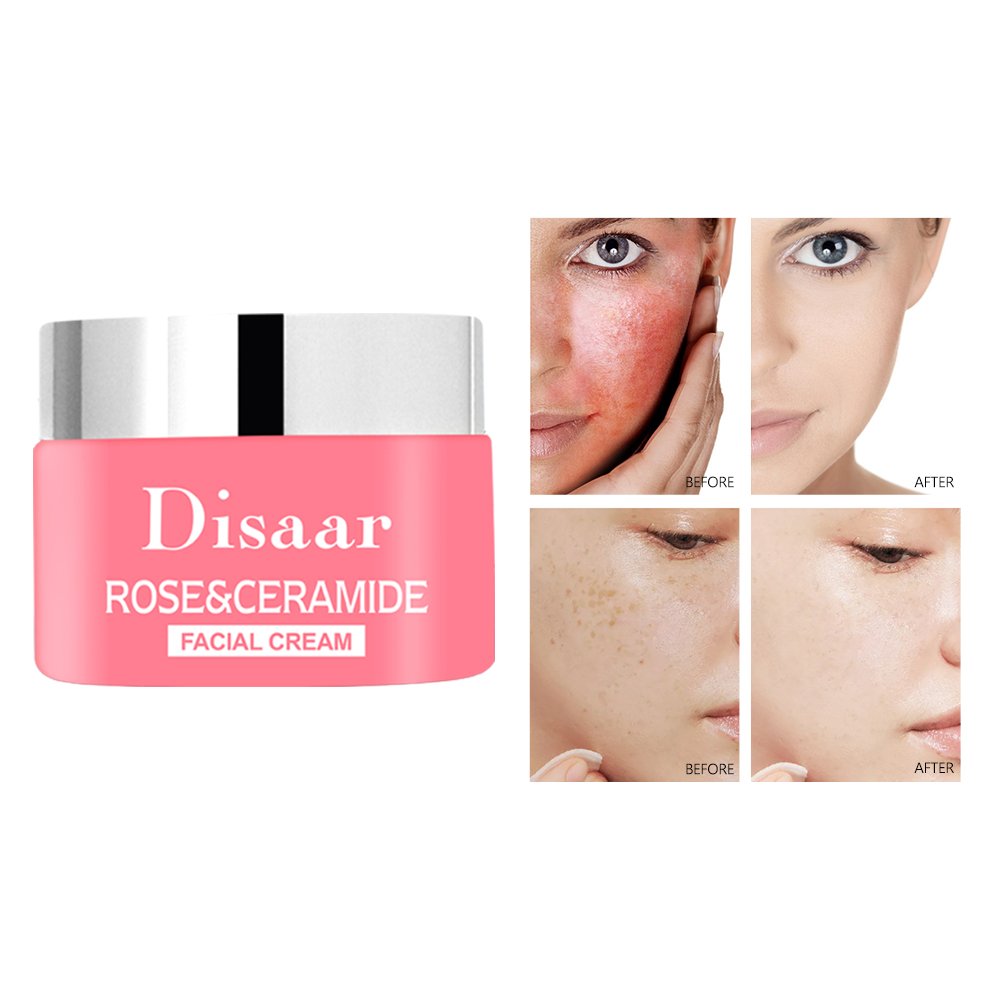Oem Face Cream Rose & Ceramide Facial Cream With Vitamin E Skin Nourishing Moisturizing Face Repair Cream Skin Care Products