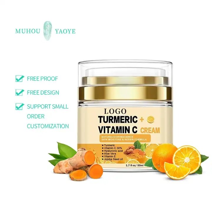 Face Cream Organic Skincare Collagen Vegan Day Night Lightening Whitening Korean Vitamin C Cream For Face