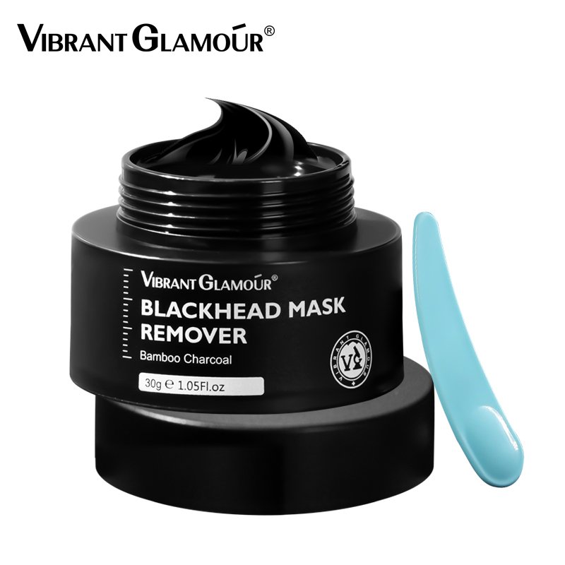 VIBRANT GLAMOUR Blackhead Remover Facial Masks Black Dots Remover Bamboo Charcoal Peel Cleansing Face/Nose Mask