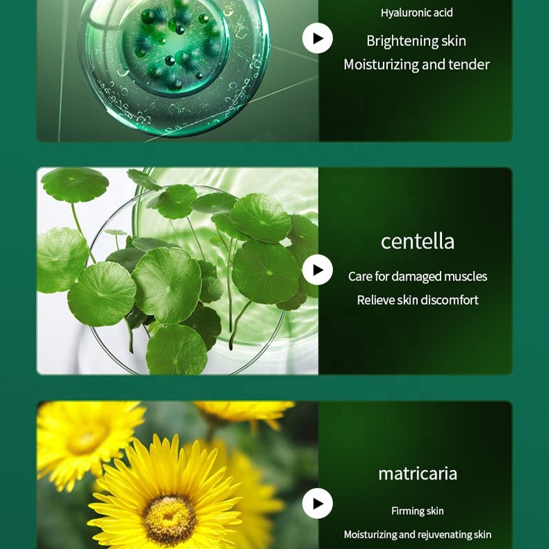 Sea Fennel Hyaluronic Acid Skincare Set Luxury Kit Toner Lotion Face Cream Facial Cleanser Serum Skin Care Products Gift Box Set