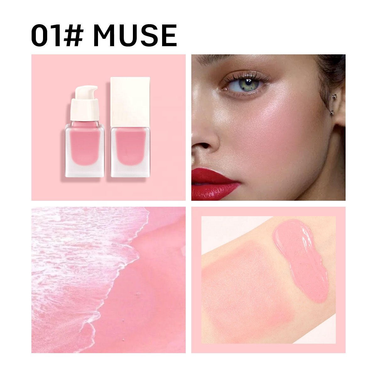 SENKA OEM Custom LOGO Professional Smooth Blush Individual 6 Colors Cream Blush Makeup liquid Blush