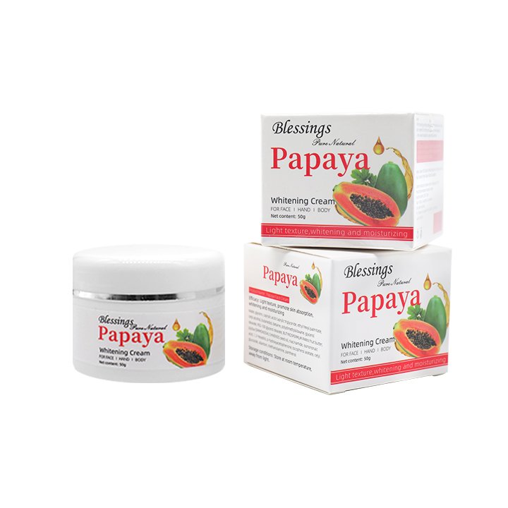 Hot Selling Organic Hyaluronic Acid Vitamin C Hydrating Whitening Papaya Face Cream