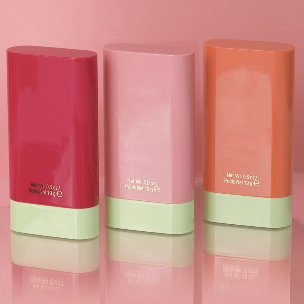 On The Glow Mineral Cream Blush Stick Dewy Natural Silky Smooth Red Pink Orange Color for Face