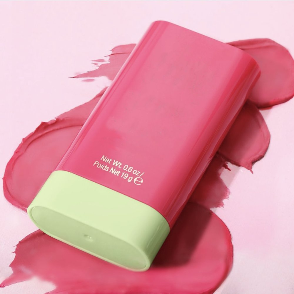 On The Glow Mineral Cream Blush Stick Dewy Natural Silky Smooth Red Pink Orange Color for Face