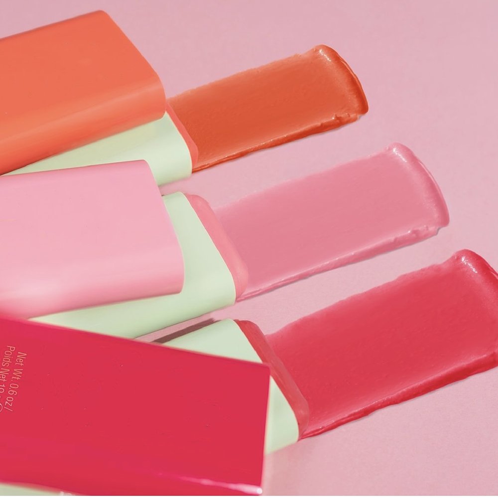 On The Glow Mineral Cream Blush Stick Dewy Natural Silky Smooth Red Pink Orange Color for Face