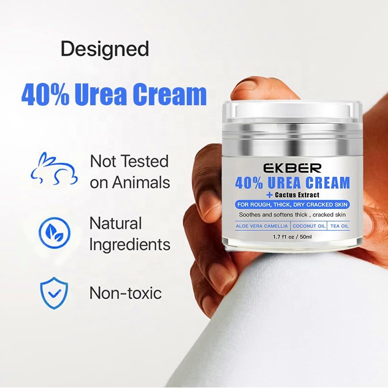Private Label OEM Face Cream With Urea For Dry Skin Urea 40% Cream Moisturizer Whitening Vitamin E Lotion For Black Skin