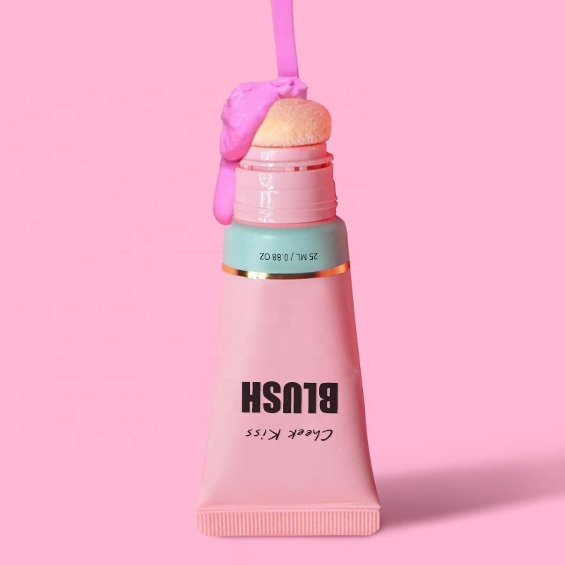 OEM Makeup Cream Blush Plump Cheek Tint Vegan Wholesale High Quality Blusher Soft Squeeze Tube Private Label Liquid Blush