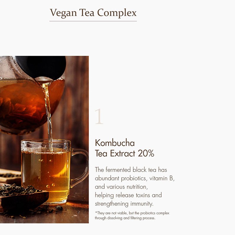 TrioOption Skin Care Vegan Kombucha Tea Gel Cream with Vitamin B Anti Aging Hydrating Kombucha Tea Face Cream
