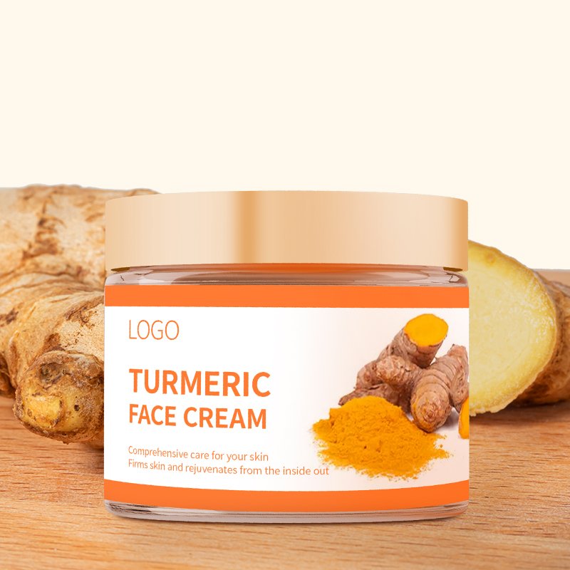 Lock In Water Moisturizing Turmeric Face Cream Dark Spot Removing Skin Whitening Facial Treatment Cream