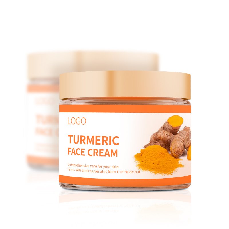 Lock In Water Moisturizing Turmeric Face Cream Dark Spot Removing Skin Whitening Facial Treatment Cream