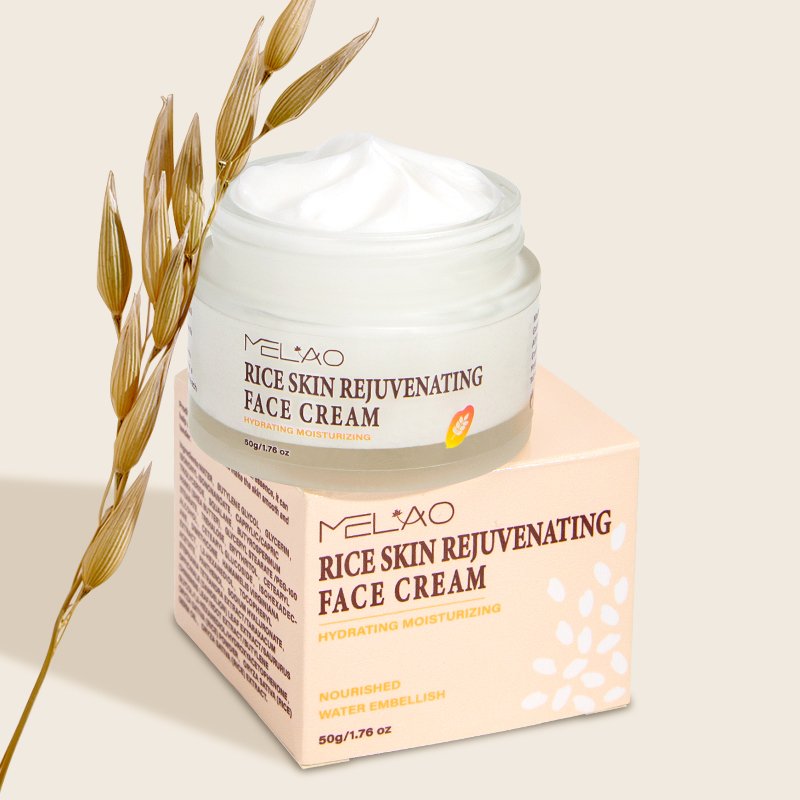 Private Label Supplier OEM ODM Natural Organic Day And Night Dry Skin Moisturizing Cream Rice Whitening Face Cream