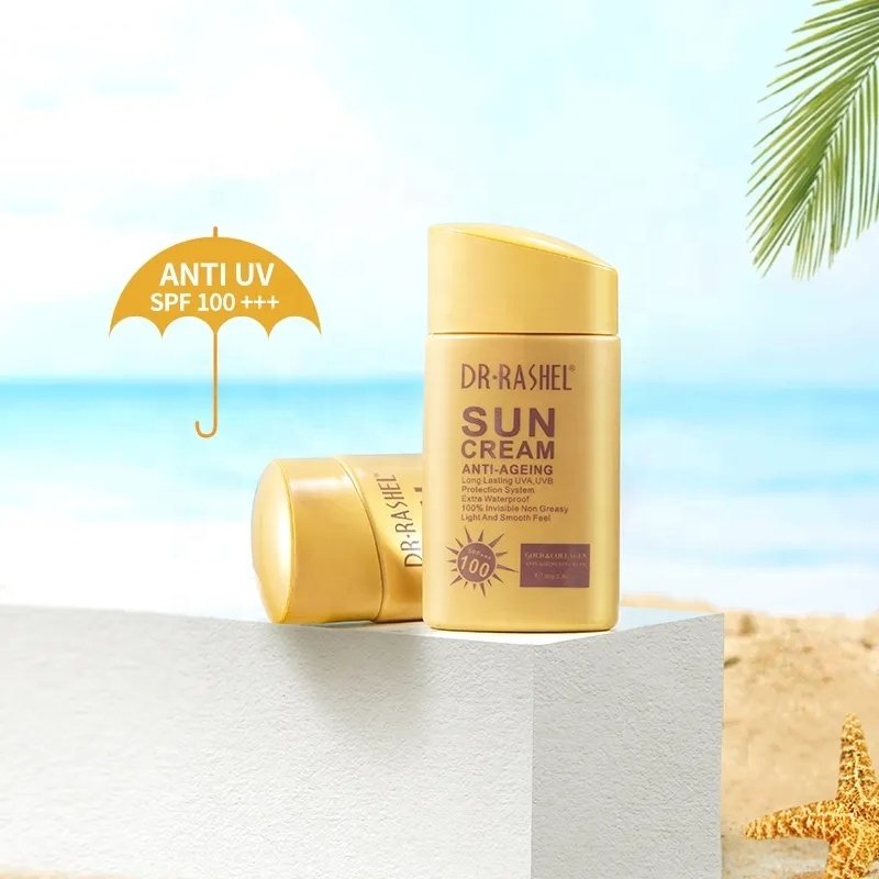 Dr.Rashel Anti Aging Sun Cream long lasting UVA,UVB SPF 100+++ GOLD & COLLAGEN