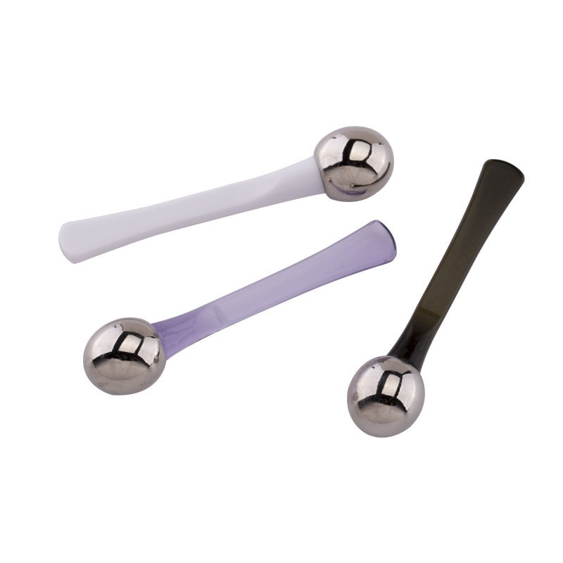 Private label eye massage lotion application stick introduction massage eye cream spoon plastic handle eye cream spatula