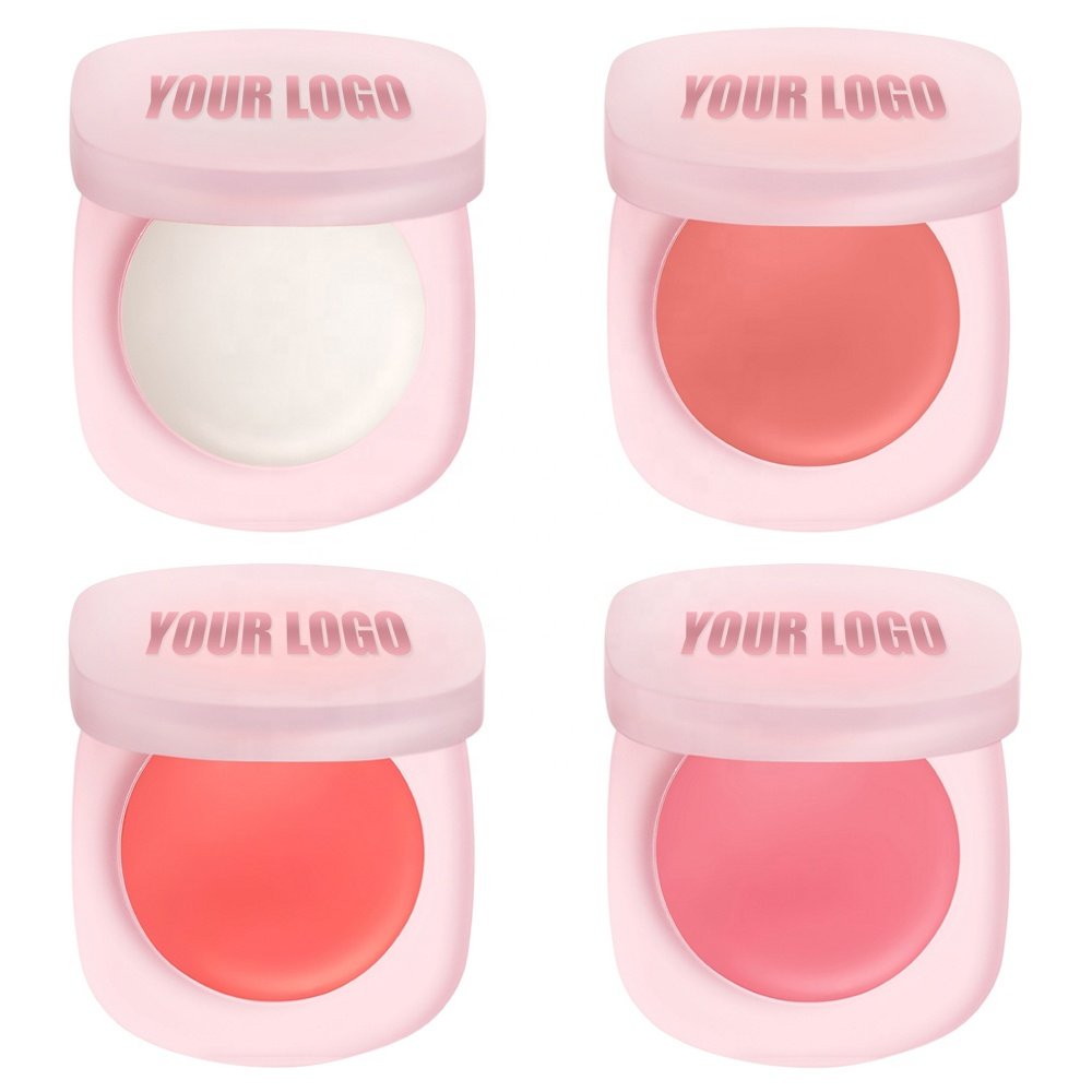 Custom Your Own Logo Face Make up Cosmetics Single Long Lasting Cream Blusher Private Label Makeup Cream Blush Palette