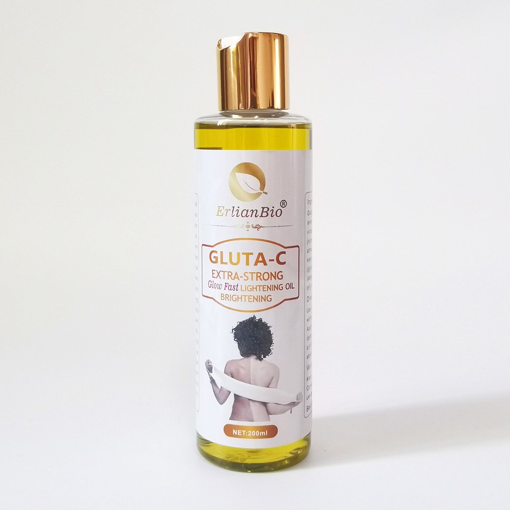 High Quality Fast Skin Whitening Glutathione Serum Cream Oil Lotion 4 in 1 Private Label Glutathione Skin Whitening Set Unisex