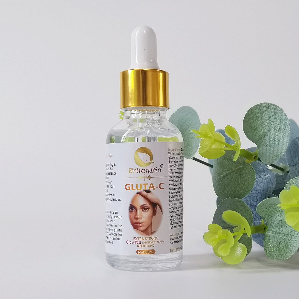 High Quality Fast Skin Whitening Glutathione Serum Cream Oil Lotion 4 in 1 Private Label Glutathione Skin Whitening Set Unisex