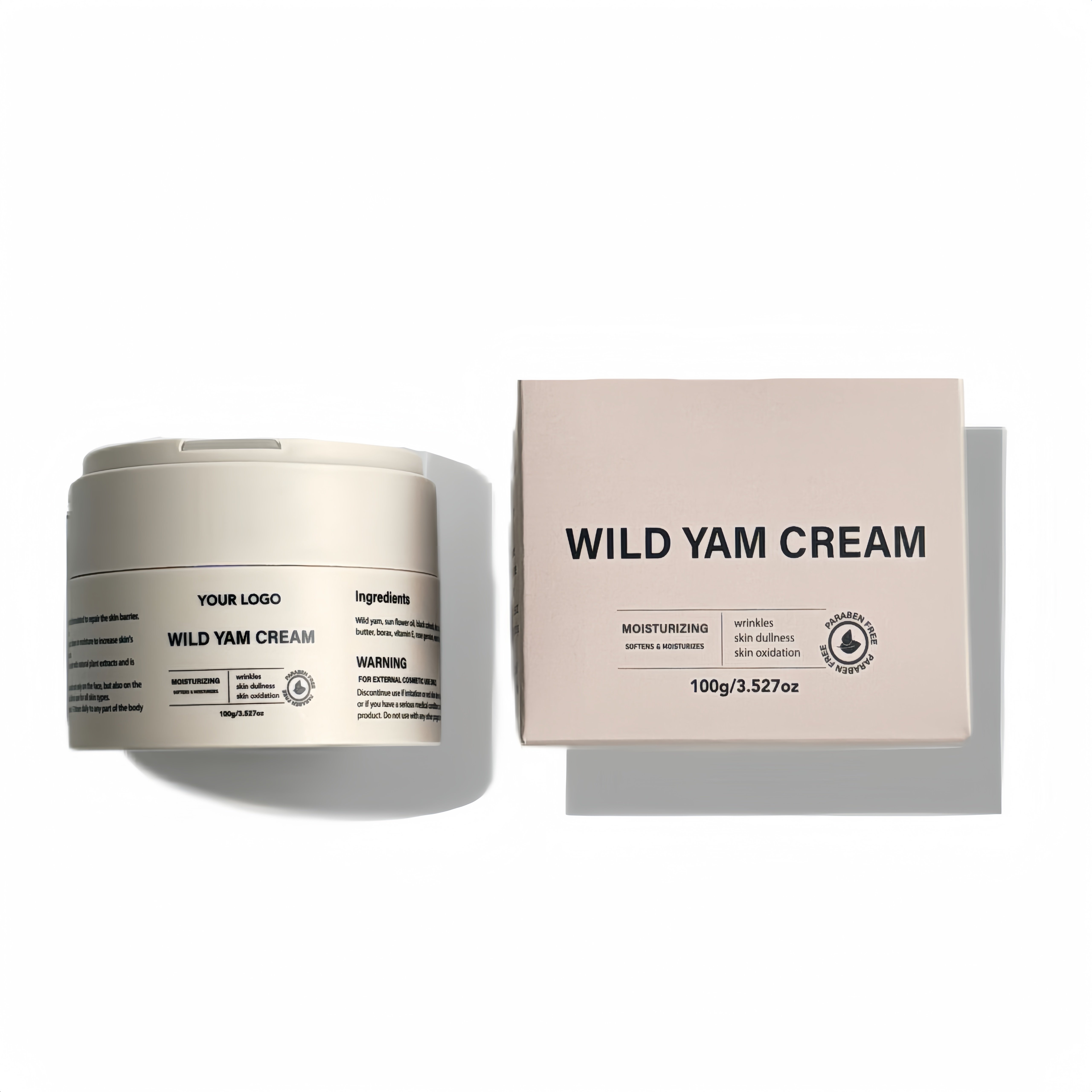 Private Label Moisturizing Cream For Face Wild Yam Cream Day And Night Freckle Whitening Face Cream