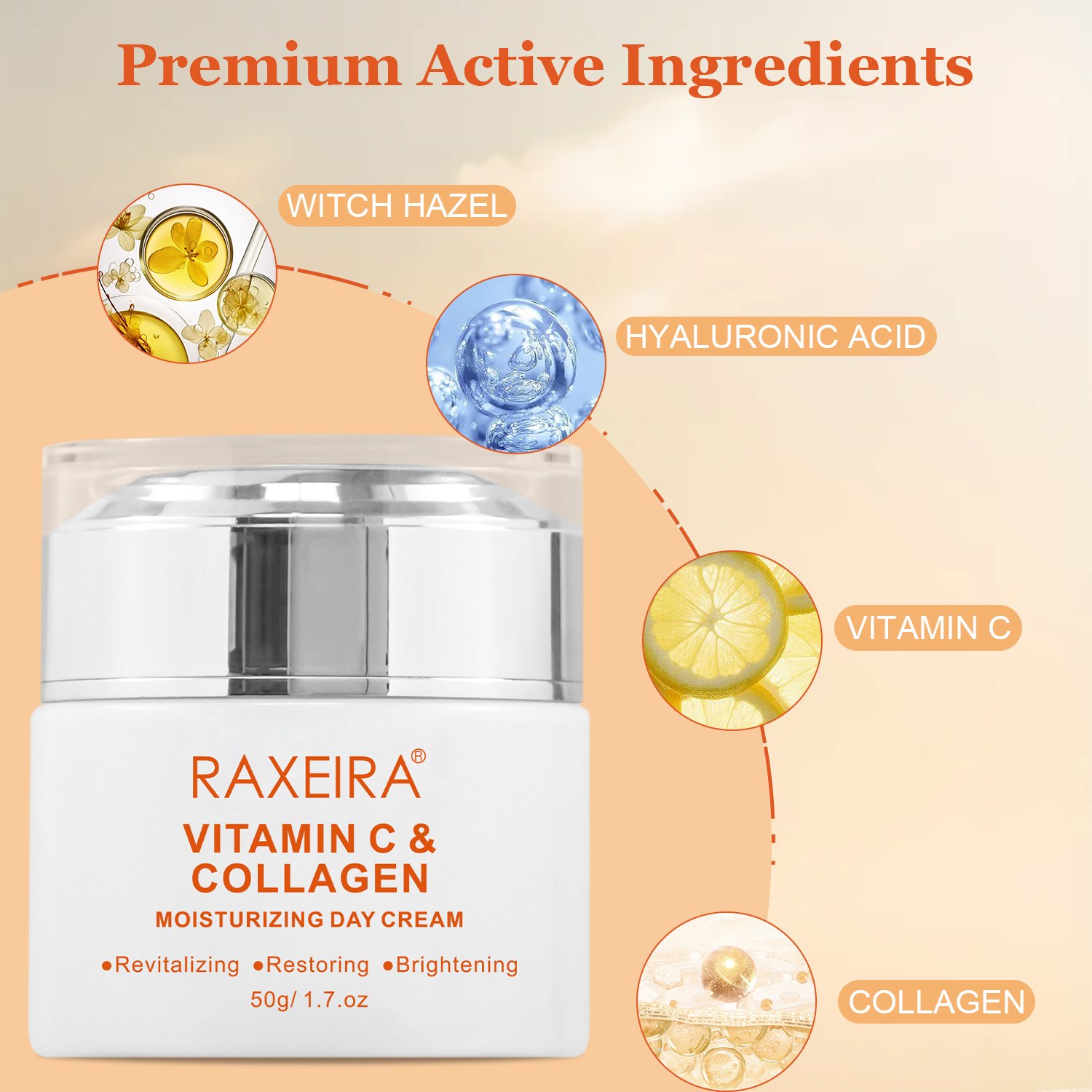 Wholesale Organic Collagen Day And Night Cream Whitening Moisturizer Day Cream Natural Collagen Vitamin C Face Cream
