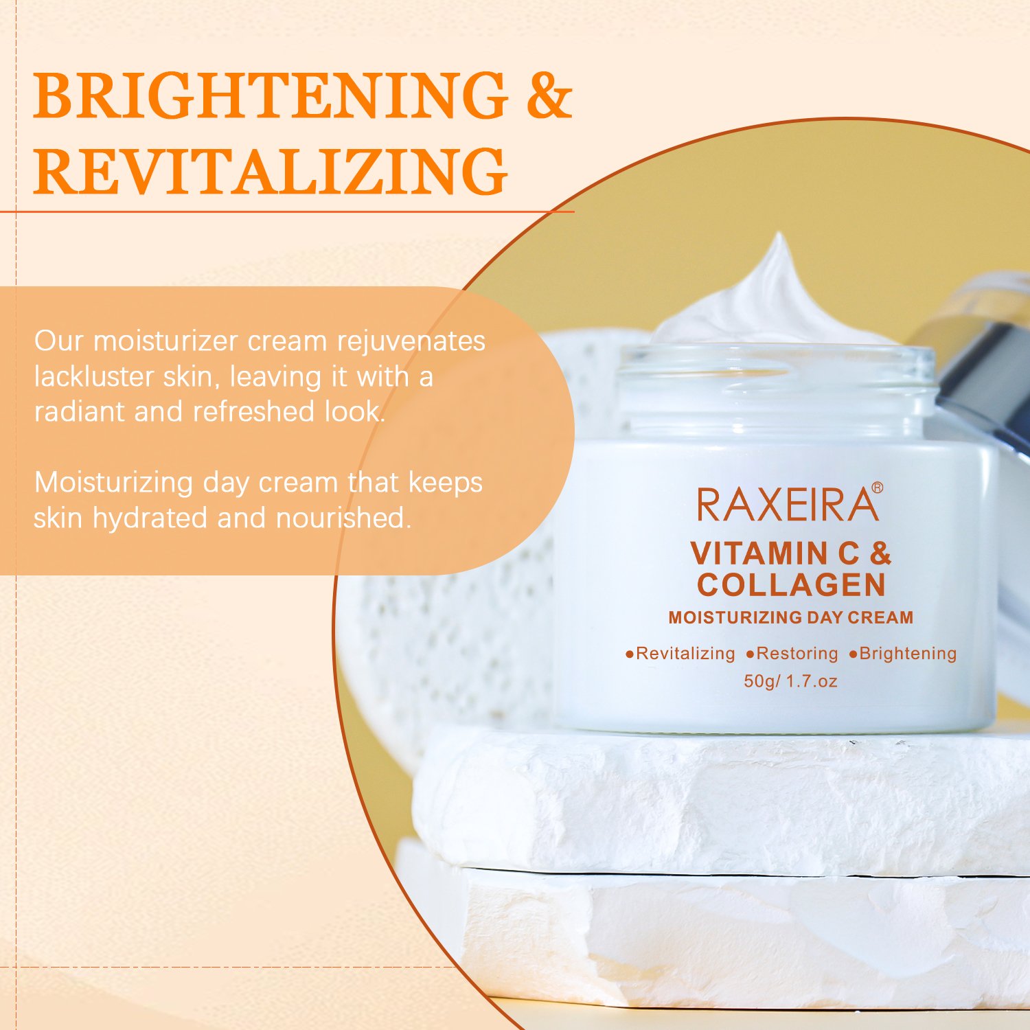 Wholesale Organic Collagen Day And Night Cream Whitening Moisturizer Day Cream Natural Collagen Vitamin C Face Cream