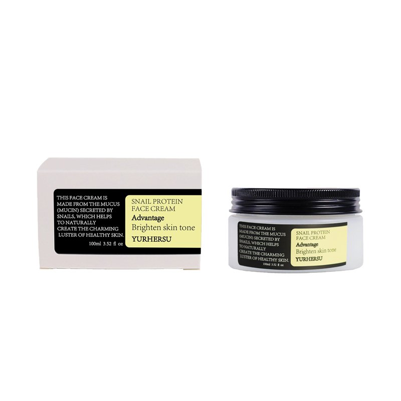 YURHERSU OEM Organic Korean Skin Care Snail Advanced 92 Mucin Essence Moisturizing Repair Snail Face Cream