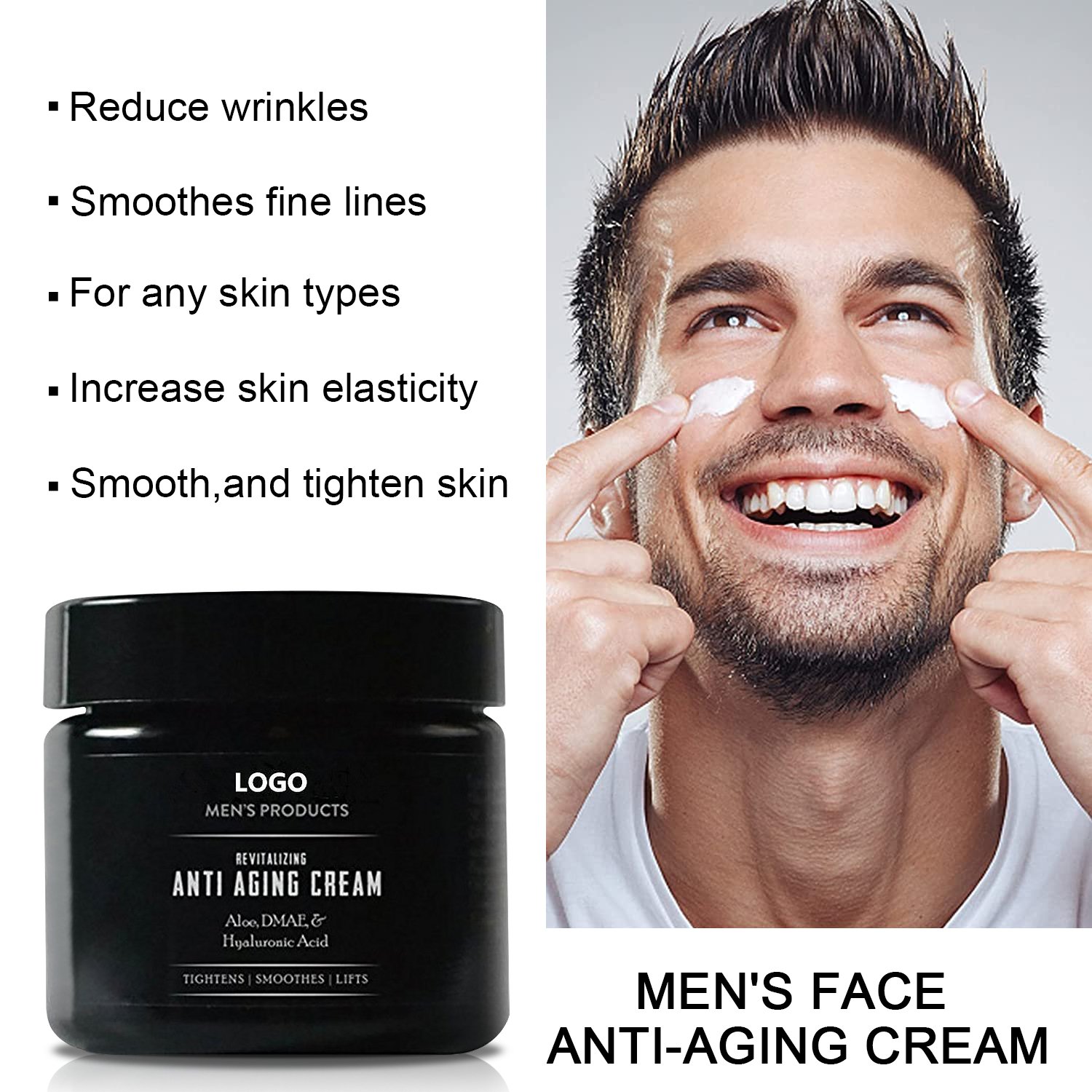 Private Label Revitalizing Anti-Aging Anti Wrinkle Night Face Cream For Men