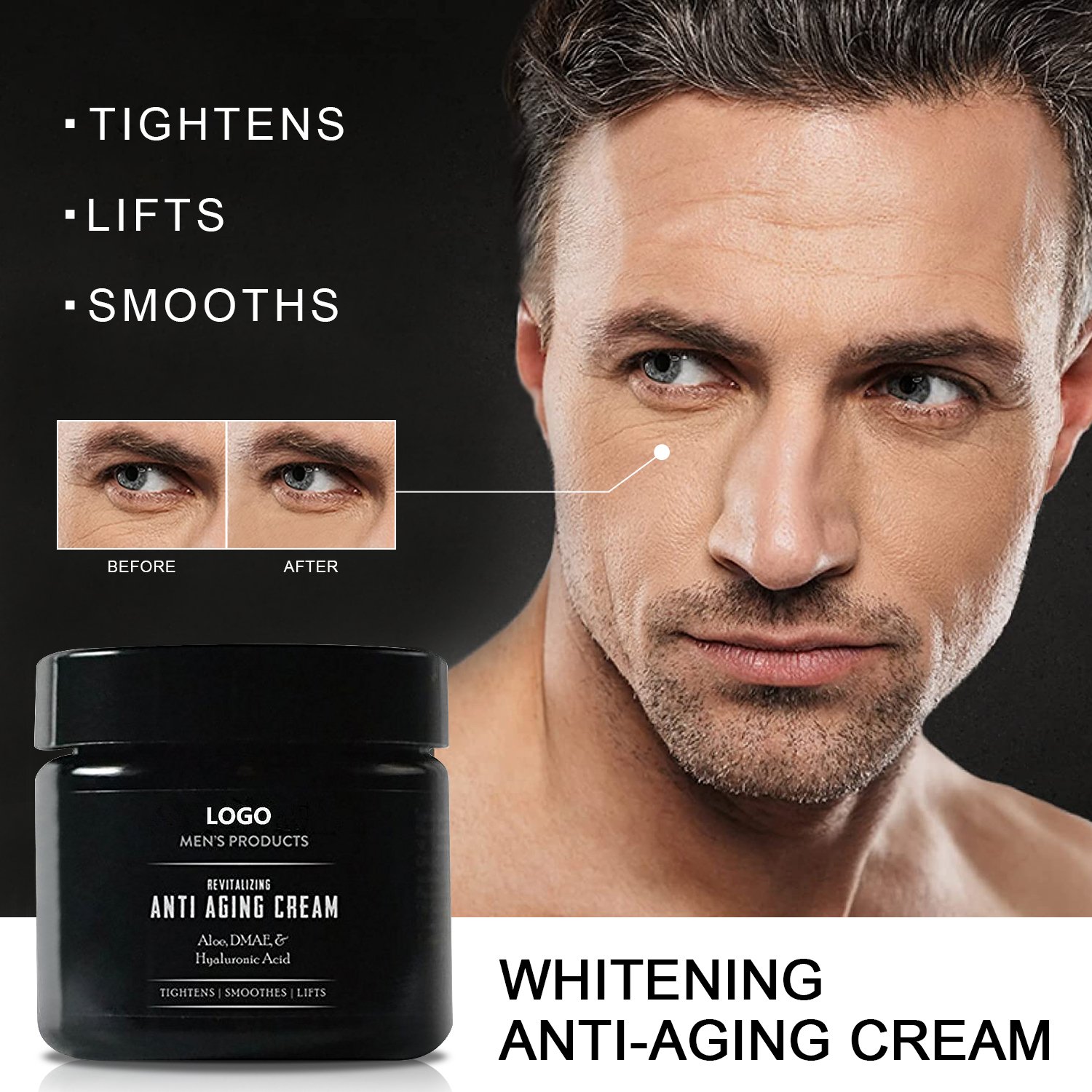 Private Label Revitalizing Anti-Aging Anti Wrinkle Night Face Cream For Men