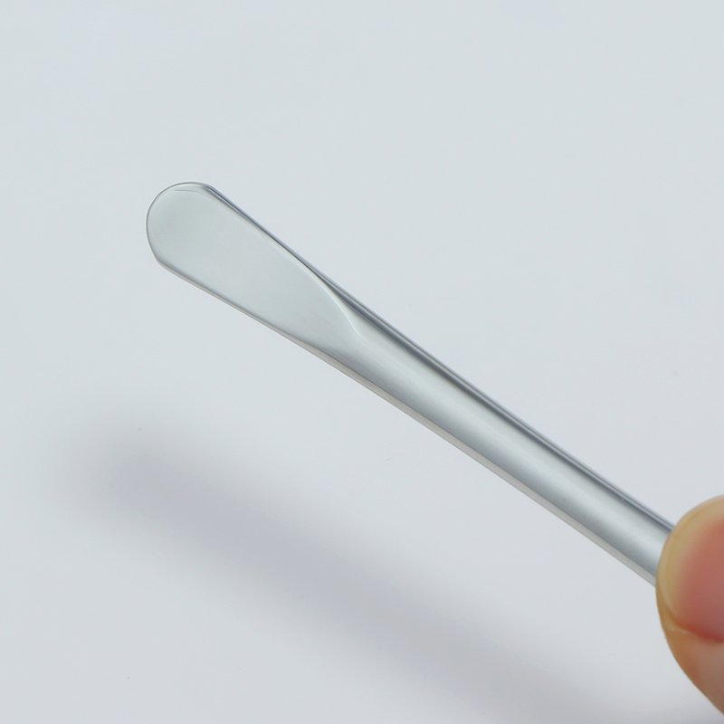 Luxury thin head skincare facial cream spoon stick gold 6cm mini cosmetic spatula