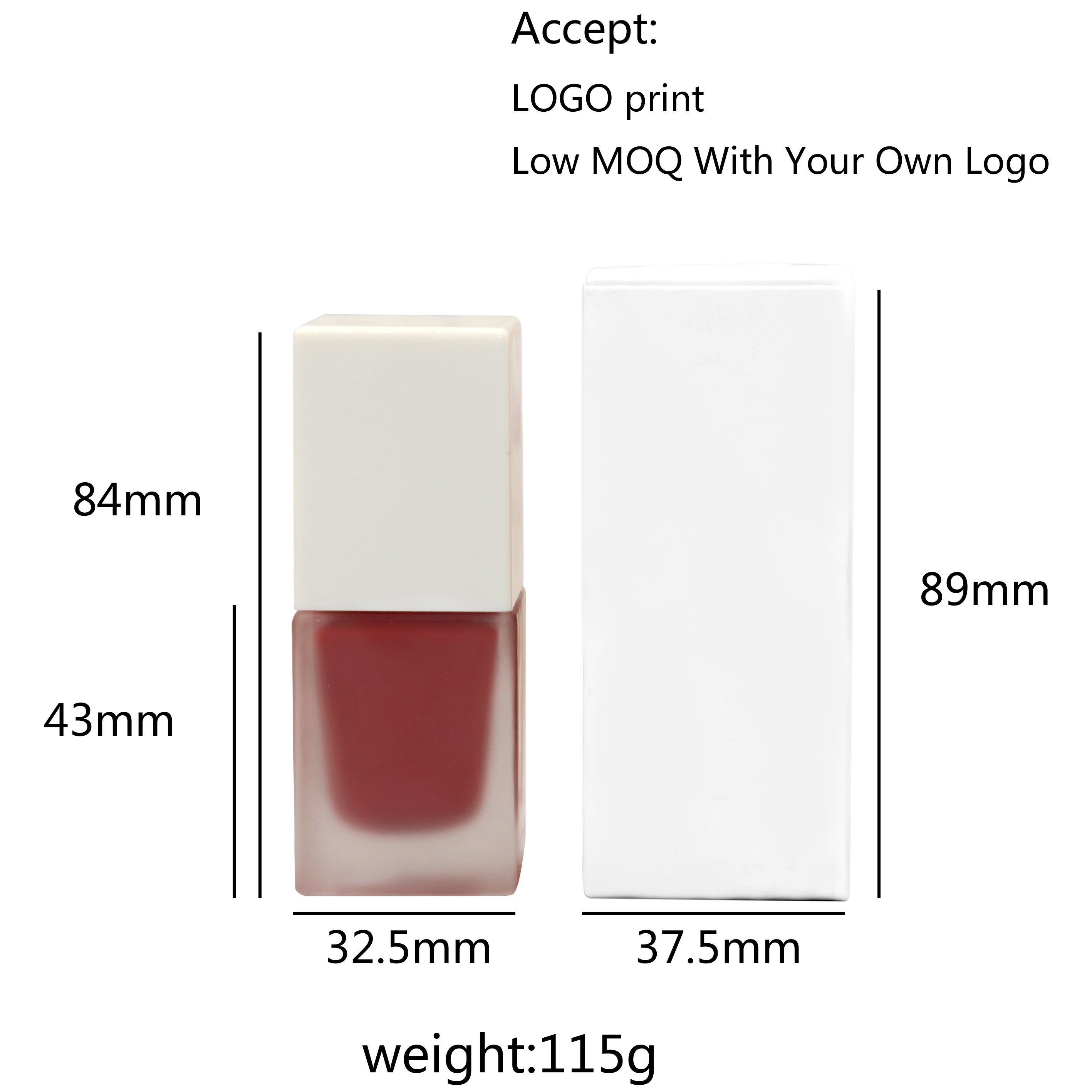 Make Your Brand Vegan Matte Liquid Blush Custom Face Lip Cream Blush Private Label Rose Gold Tint Cruelty Free Liquid Blusher