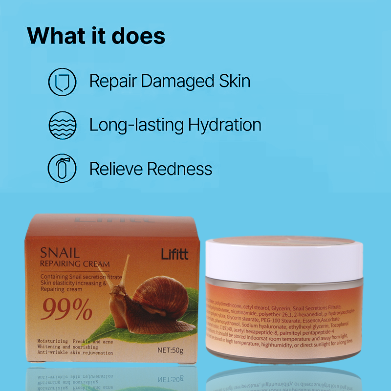 Repair skin care Snail best face cream for fair skin cream Collagen Moisturizing anti wrinkle aging Repair Face Cream