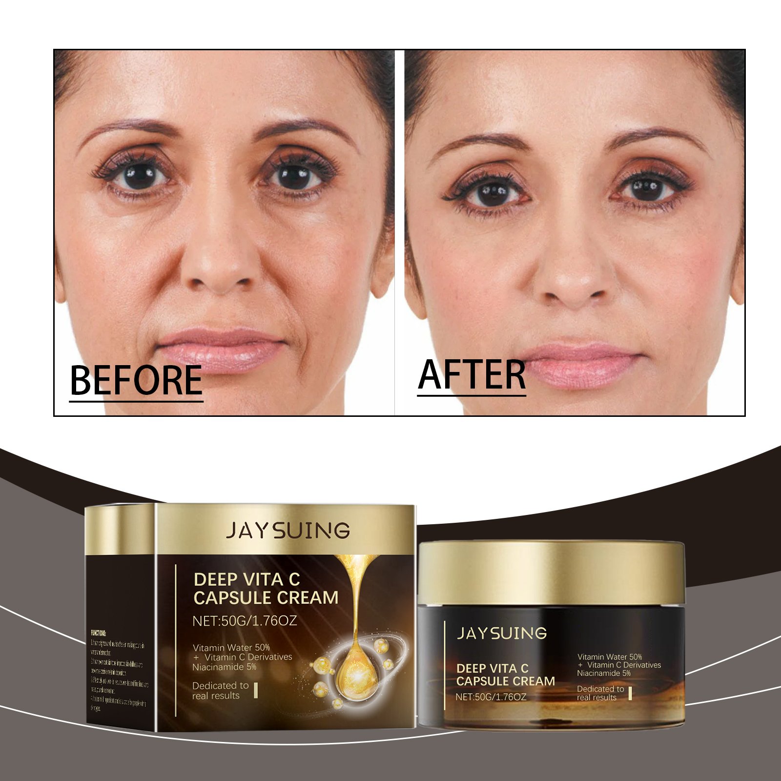 Jaysuing VC Cream Smoothing VC Face Cream Glowing Vitamin C Face Cream