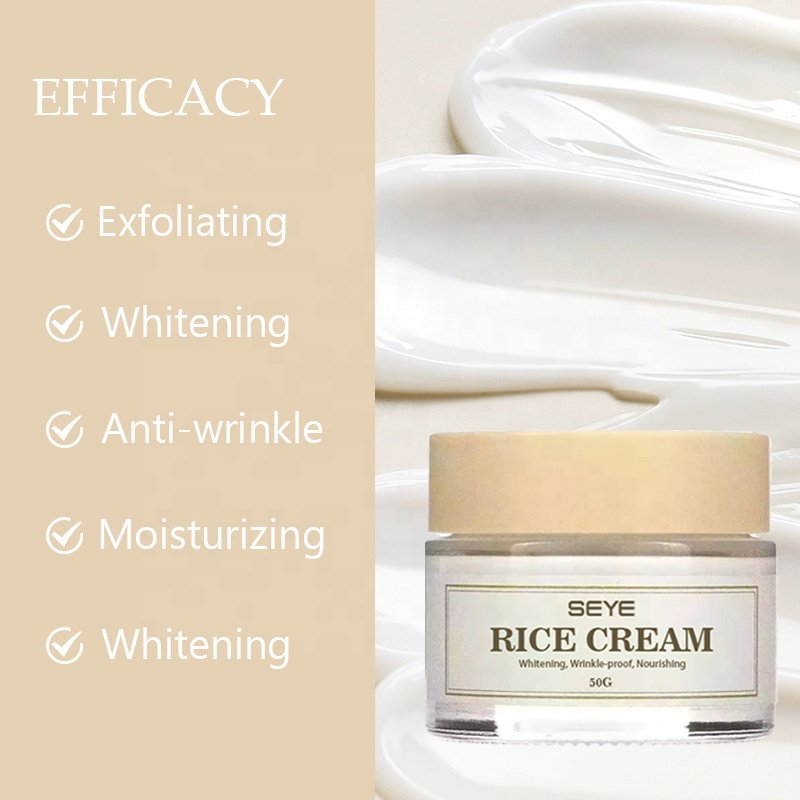 Custom Natural Organic Deep Moisturizing Facial Skin Care Tightening Anti Wrinkle Anti-aging Whitening Rice Face Cream