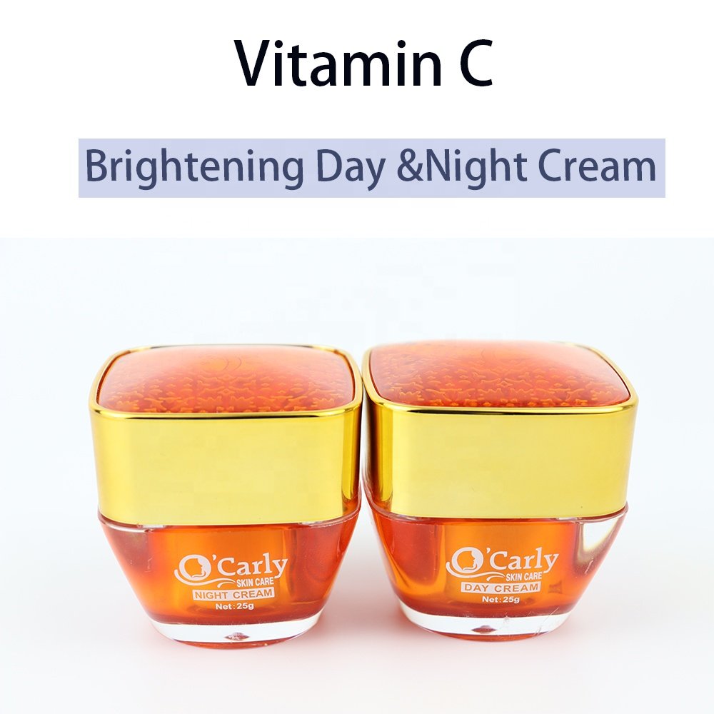 OEM Customize Products Skin Whitening Facial Day Cream Organic Vitamin C Face Cream Anti Acne Dark Spot Pimple Removing Cream