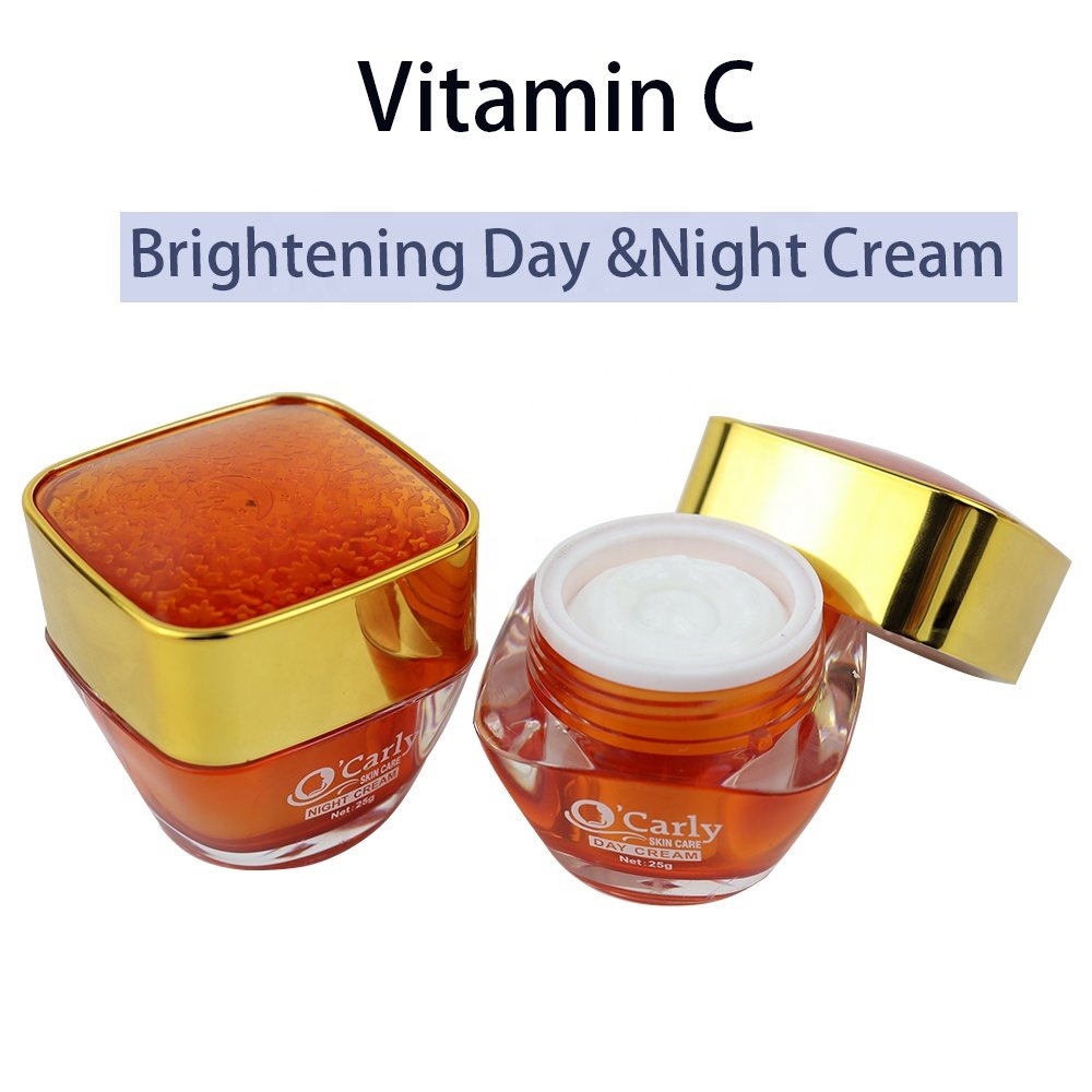 OEM Customize Products Skin Whitening Facial Day Cream Organic Vitamin C Face Cream Anti Acne Dark Spot Pimple Removing Cream